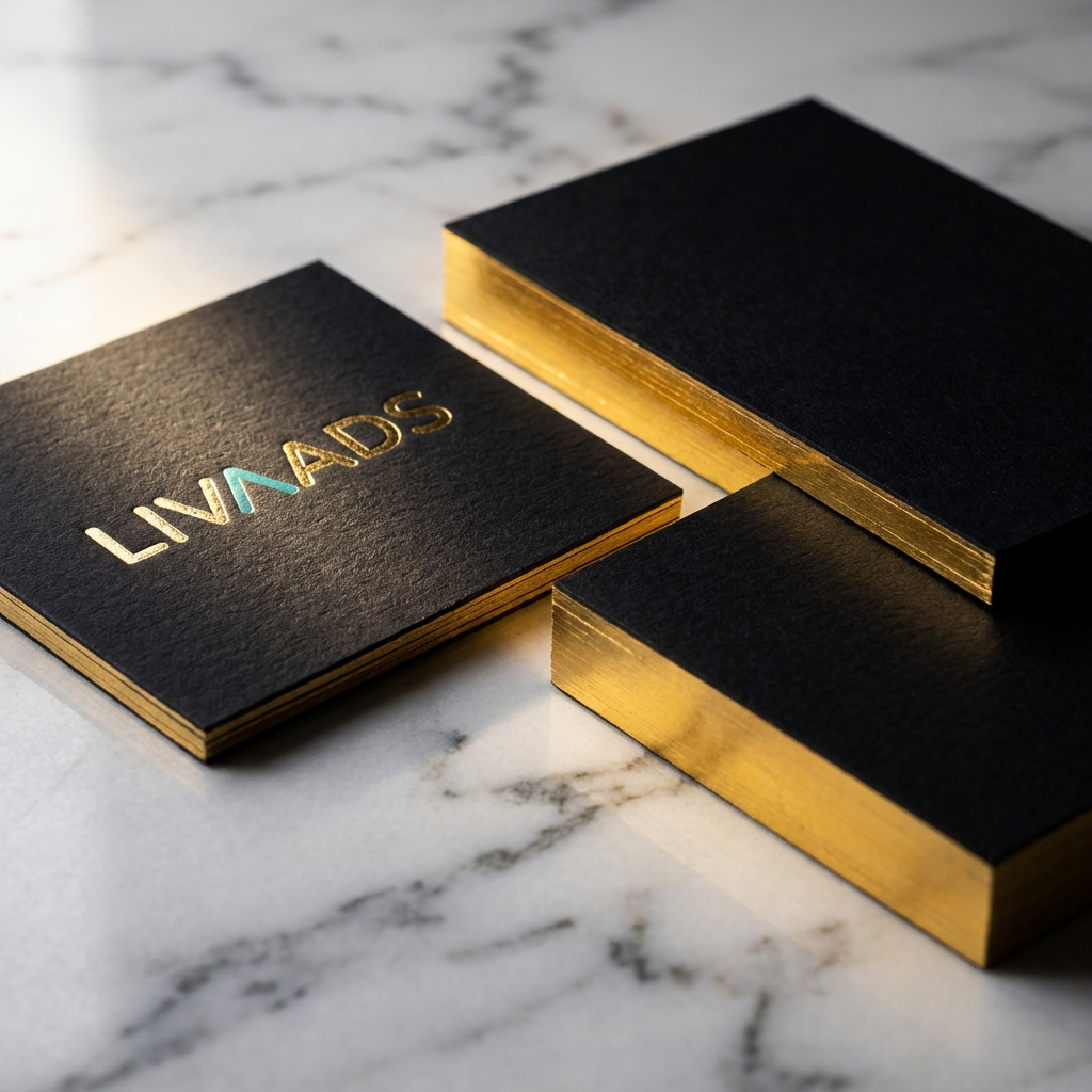 Premium-Visitenkarten mit LIVAADS Branding