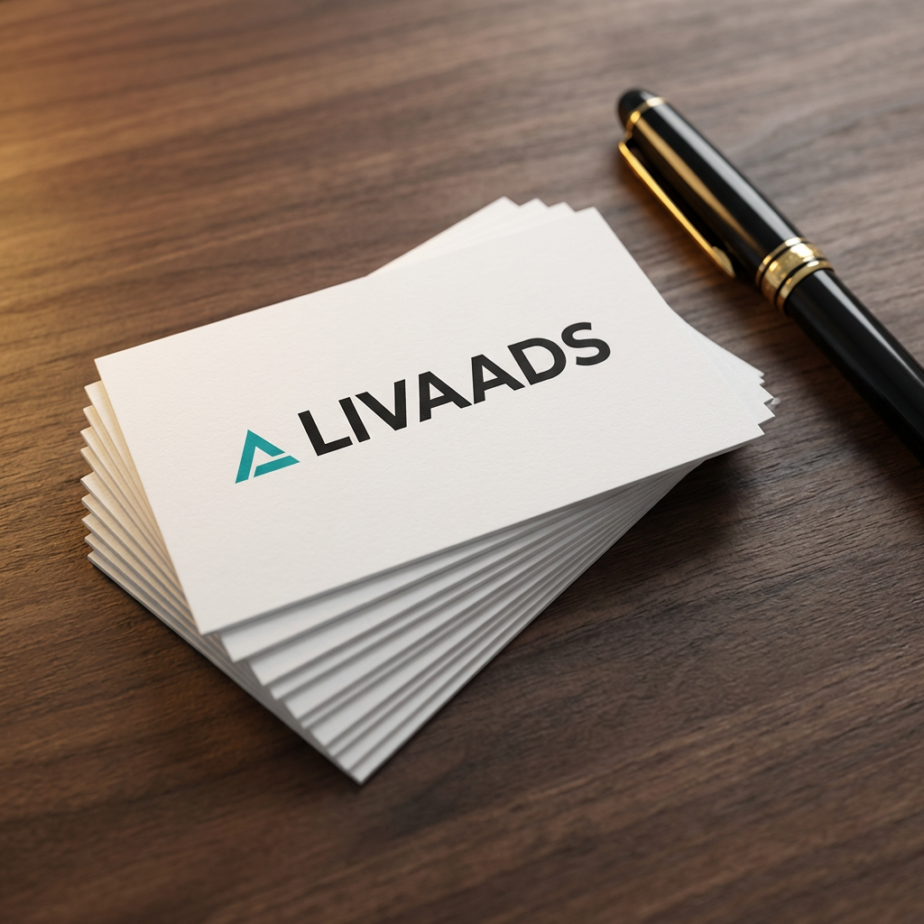 Visitenkarten mit LIVAADS Branding
