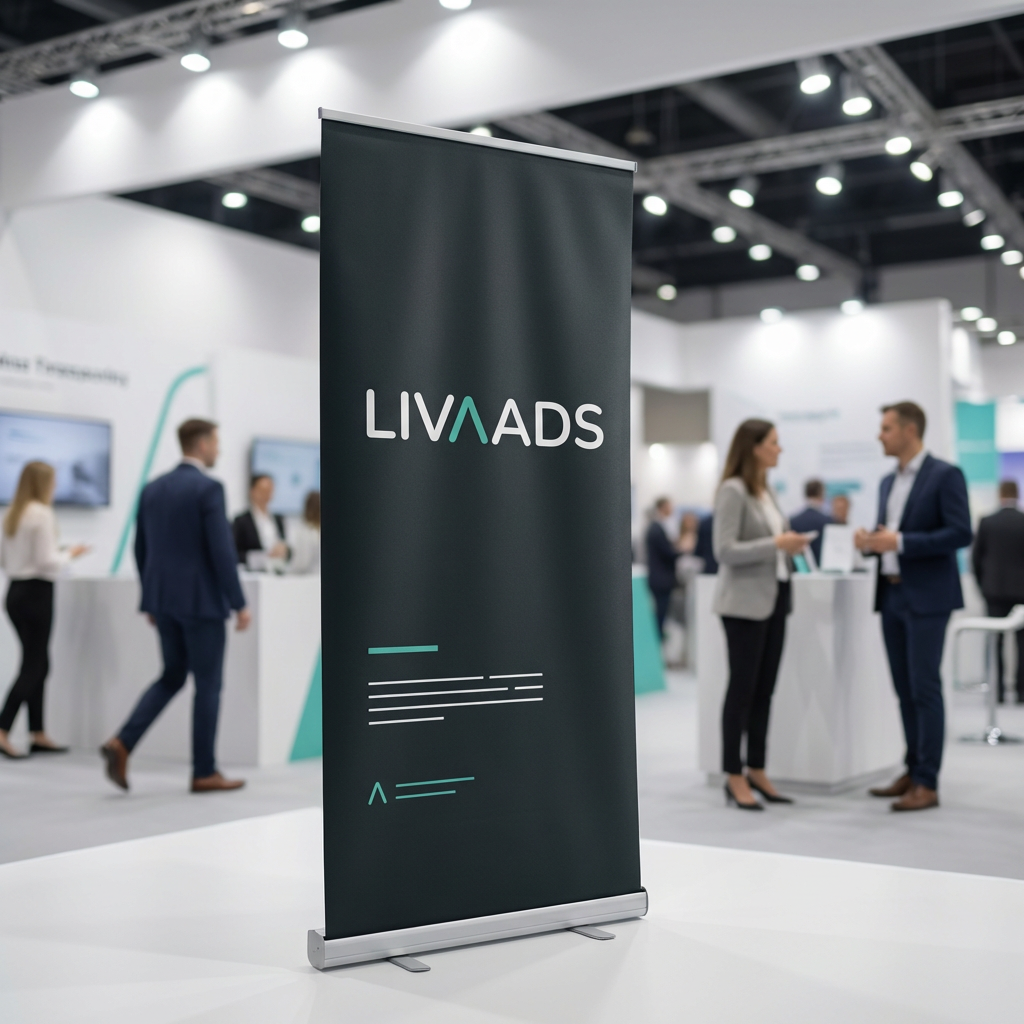 Roll-up Banner mit LIVAADS Branding